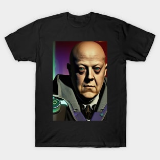 Cyberpunk Portrait of  Aleister Crowley The Great Beast of Thelema painted in a Surrealist and Impressionist style T-Shirt